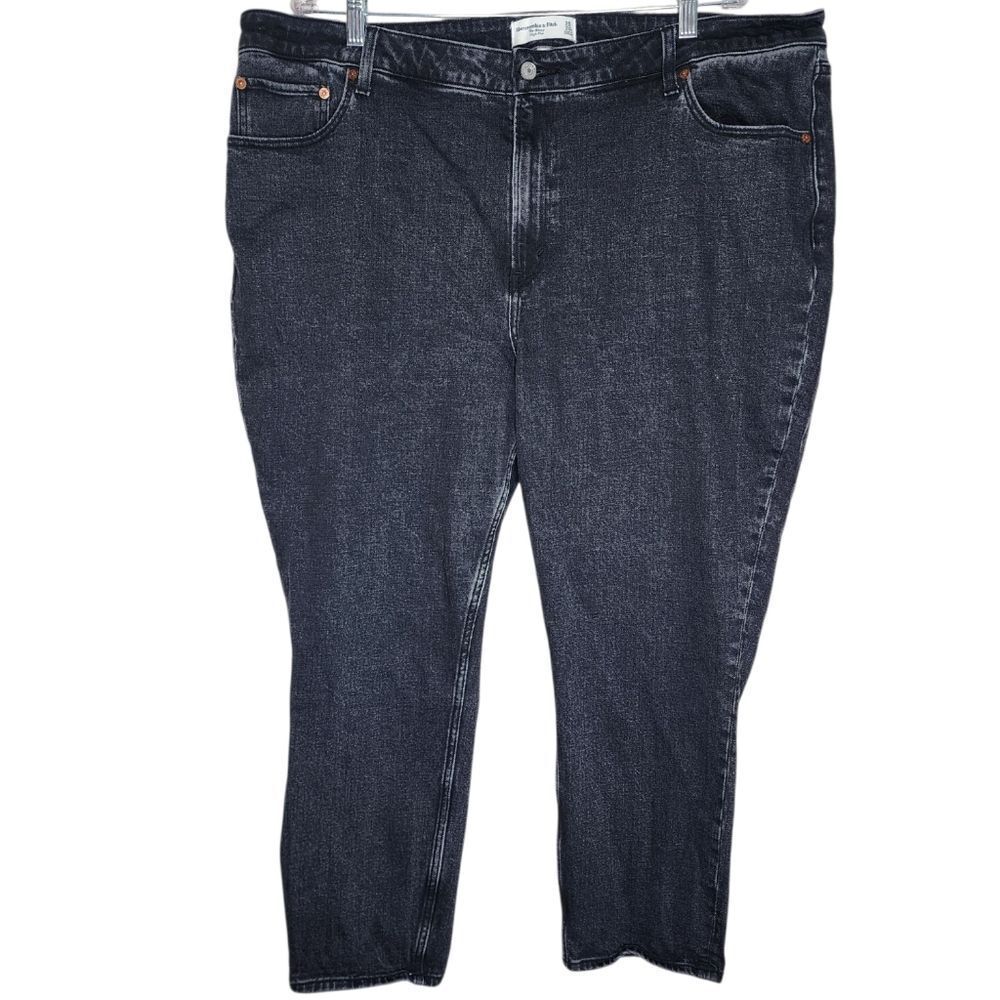 Abercrombie & Fitch The Skinny High Rise Jeans Washed Black Size 35 20s‎ Womens